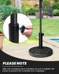 Heavy Duty Round Patio Umbrella Base Stand