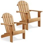 Kids Adirondack Chairs Set of 2 - Natural Cedar