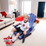 Kids' Blue Adirondack Chair for Indoor & Outdoor