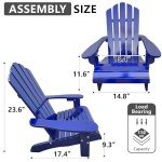 Kids' Blue Adirondack Chair for Indoor & Outdoor