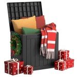 Waterproof 30 Gallon Outdoor Storage Deck Box