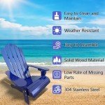 Kids' Blue Adirondack Chair for Indoor & Outdoor