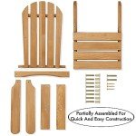 Kids Adirondack Chairs Set of 2 - Natural Cedar