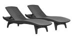 Salem Outdoor Wicker Chaise Lounge Chairs Set