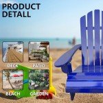 Kids' Blue Adirondack Chair for Indoor & Outdoor