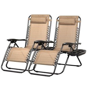 Set of 2 Adjustable Zero Gravity Recliners