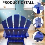 Kids' Blue Adirondack Chair for Indoor & Outdoor