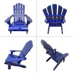 Kids' Blue Adirondack Chair for Indoor & Outdoor