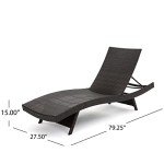Salem Outdoor Wicker Chaise Lounge Chairs Set