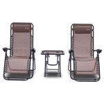 Zero Gravity Chairs Set of 2 with Table