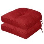 Set of 2 Waterproof Patio Chair Cushions