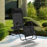 Adjustable Zero Gravity Lounge Chair with Cup Tray