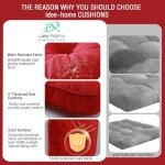 Set of 2 Waterproof Patio Chair Cushions