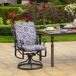 Rain-Proof Fade Resistant Dining Chair Cushion - Blue