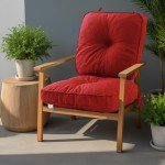 Set of 2 Waterproof Patio Chair Cushions
