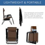 Adjustable Zero Gravity Lounge Chair with Cup Tray