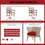 Set of 2 Waterproof Patio Chair Cushions