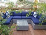 14-Piece Outdoor Cushion Covers for Wicker Sofas