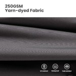 Large Gray Cantilever Patio Umbrella with 360° Rotation