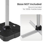 Large Gray Cantilever Patio Umbrella with 360° Rotation