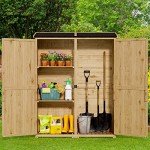 Gizoon Waterproof Outdoor Storage Cabinet with Shelves