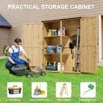 Gizoon Waterproof Outdoor Storage Cabinet with Shelves