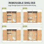 Gizoon Waterproof Outdoor Storage Cabinet with Shelves