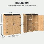 Gizoon Waterproof Outdoor Storage Cabinet with Shelves
