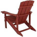 Red Adirondack Chair for Indoor/Outdoor Use