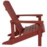 Red Adirondack Chair for Indoor/Outdoor Use