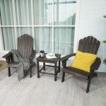 Cecarol Adirondack Chair with Cup Holder - Coffee