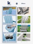 Folding Adirondack Chair - Light Blue, All-Weather