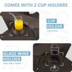 Cecarol Adirondack Chair with Cup Holder - Coffee