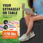 Waterproof 30 Gallon Outdoor Storage Deck Box