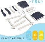 OTSUN Tall Adirondack Patio Bar Stool - Dark Grey