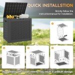 Outdoor Storage Box – 31 Gallon Waterproof Resin