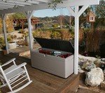 Extra Large 130 Gallon Deck Box - Desert Sand/Brown