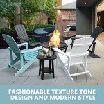 Blue Adirondack Chair with Deep Seating and Wide Arms