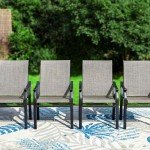 Sophia & William Set of 4 Outdoor Patio Chairs