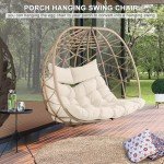 NOBLEMOOD Two-Person Outdoor Egg Swing Chair