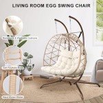 NOBLEMOOD Two-Person Outdoor Egg Swing Chair