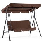 MCombo 3-Person Outdoor Swing Chair with Canopy