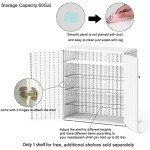 Off-White Waterproof Outdoor Storage Cabinet
