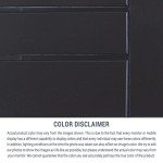 Dark Grey Solid Wood Outdoor Console Table