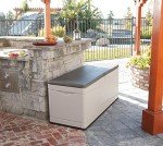 Extra Large 130 Gallon Deck Box - Desert Sand/Brown