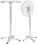 Aluminum Round Patio Bar Height Table – 23.75