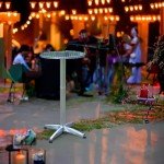 Aluminum Round Patio Bar Height Table – 23.75