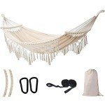 Double Hammock Swing Chair for Patio & Garden