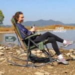 Oversized Folding Rocking Camping Chair - Green