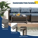 Vongrasig 3-Piece Outdoor Wicker Patio Set